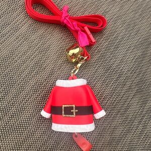 Bath Body Works Pocketbac Holder Santa Suit Lanyard ID Badge Clip NWOT